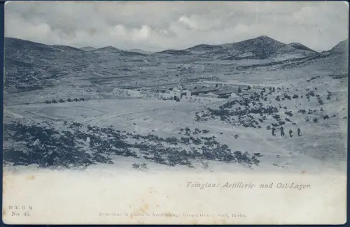 Kiautschou 1899 AK Artillerie- und Ost-Lager Tsingtau V 3 I Ungebraucht / 243