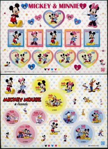 Japan 2012 Disney Micky und Minnie Maus Zeichentrickfilme Comics 5901-5920 MNH