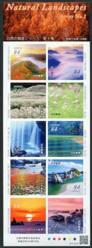 Japan 2021 Natur I Landschaften Küste Wasserfall Berge Sonnenuntergang Nebel MNH