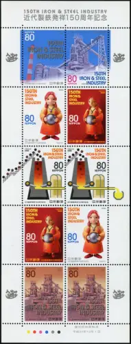 Japan 2008 Eisen- und Stahlindustrie Hochofen Maskottchen 4737-4742 MNH  