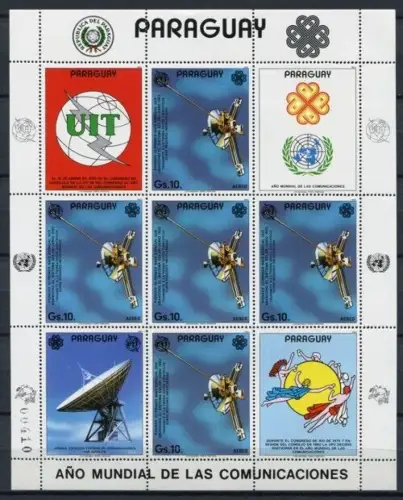 Paraguay 1984 Raumfahrt Space Pioneer Weltraum 3707 Kleinbogen Postfrisch MNH