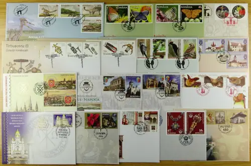 Rumänien Romania 2008-2016 Spezial-FDC Limited Editions aus Foldern Sammlung RAR