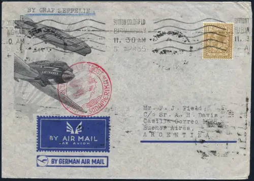 Zeppelin 1935 Großbritannien 1. SAF Sutton Coldfield Argentinien Si 290 Bb/ 2089