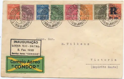 Condor 1930 Brasilien First Flight Erstflug MiF C 1-C 8 Rio Natal / 1527