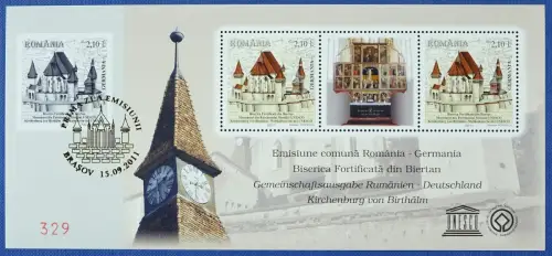 Rumänien Romania 2011 Block 515 Gemeinschaftsausgabe Deutschland UNESCO MNH
