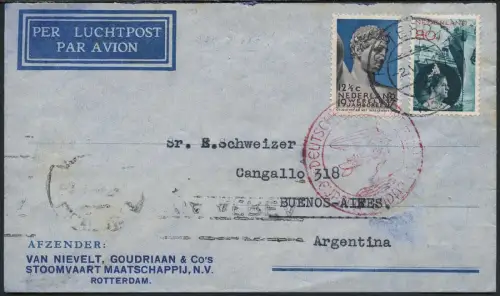 Katapult Niederlande 1937 Brief Amsterdam Buenos Aires Catapult / 441
