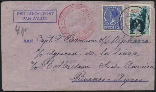 Katapult Niederlande 1937 Brief Amsterdam Buenos Aires Catapult / 457