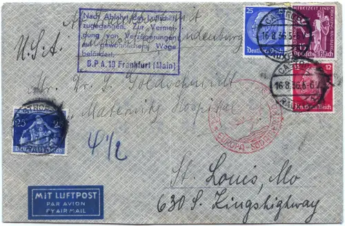 Zeppelin 1936 Dt. Reich LZ 129 7. NAF verpasst Katapult Südamerika? / 2597