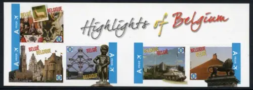 Belgien 2011 Tourismus Panzer Denkmal Architektur Gemälde Tourism 4144-4148 MNH
