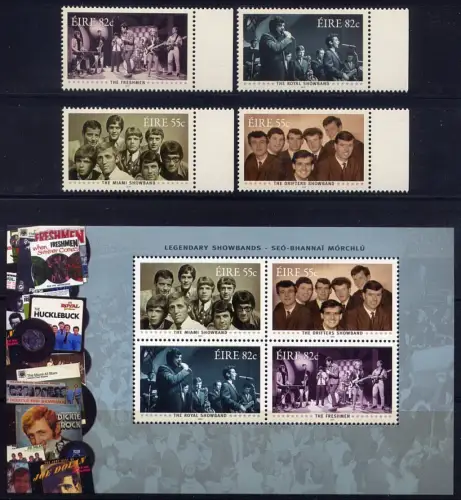 Irland 2010 Musiker Legendäre Showbands Musik Music 1948-1951 Block 84 MNH