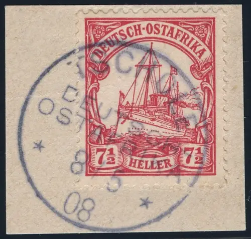 DOA 1908 Michel 32 ° Tschole 8/5/08 Luxus Briefstück / 330