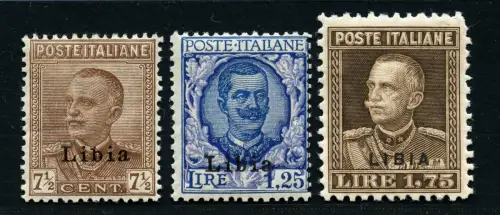 Italienisch-Libyen Libia 1928 König Viktor Emanuel III 68-70 A Postfrisch MNH/4