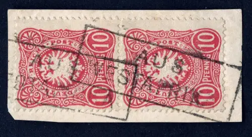 Dt. Seepost 1886 Aus Westafrika DR 41 Paaar Briefstück Schiffspost / 4