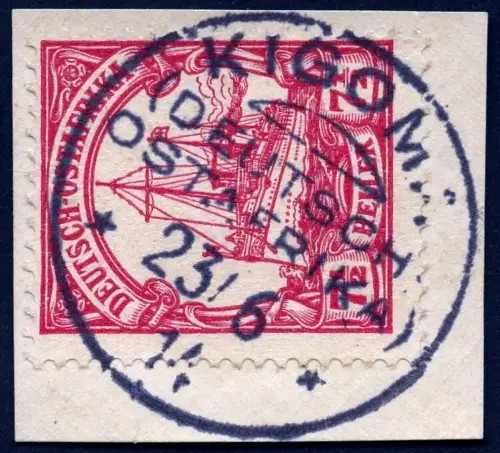 DOA 1914 Michel 32 ° Kigoma 23/6/14 Luxus Briefstück / 311