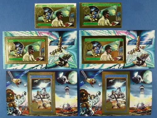 Raumfahrt Space 1982 Central Africa Zentralafrika 868 Block 209-209 A/B / 741