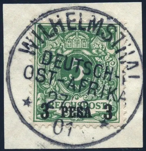 DOA 1893 Michel 2 I Briefstück Luxus ° Wilhelmsthal 27/8/01 / 240