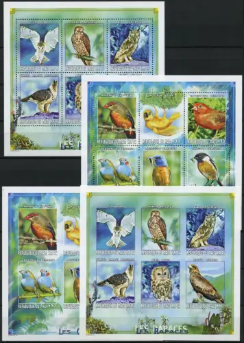 Mali 1999 Vögel Eule Bussard Uhu Palmenweber 2392-2403 A und U Ungezähnt MNH/569
