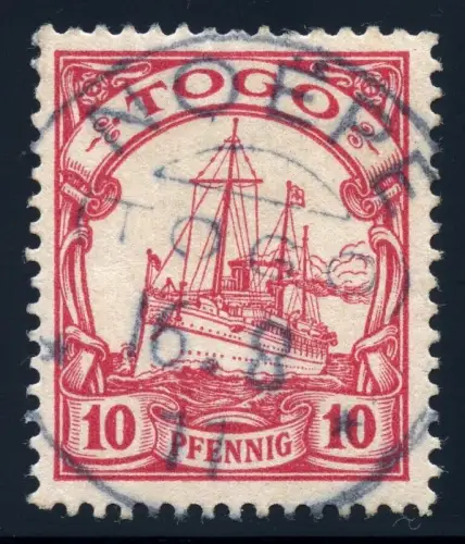 Togo 1911 Michel 9 Kaiseryacht ° Noepe 16.8.11 Einwandfrei / 48