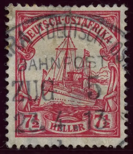 172/DOA 1913 32 ° Usambara Bahnpost Zug 5 b 23/4/13 Arge €175