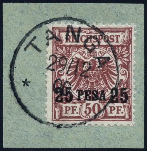 DOA 1893 Michel 5 I Briefstück Luxus ° Tanga 29/12/00 Geprüft BPP / 243