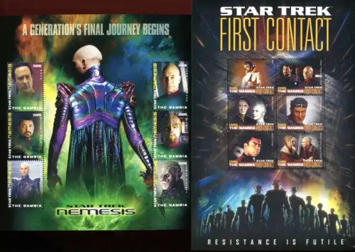 Gambia 2010 Star Trek Kino Raumfahrt Science Fiction Space Weltraum Espace MNH