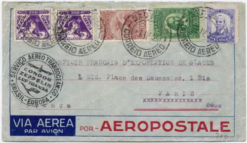 Katapult 1935 Brasilien Sao Paulo Paris Frankreich H 373 a Catapult / 1591