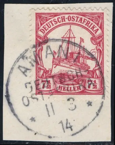 DOA 1906 Briefstück ° Amani 11/3/14 Luxus Michel 32 Kaiseryacht / 272
