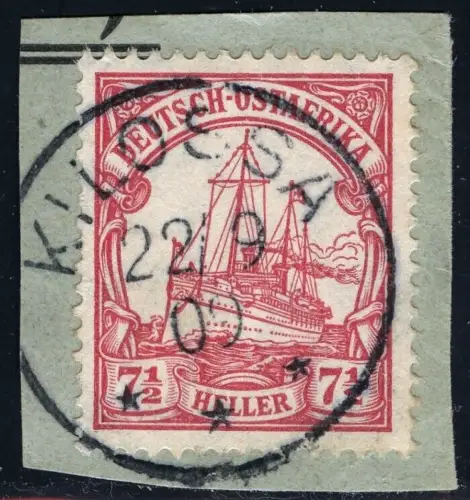 DOA 1906 Briefstück ° Kilossa 22/9/09 Luxus Michel 32 Kaiseryacht / 285