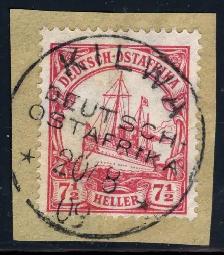 DOA 1906 Briefstück ° Kilwa 20/8/09 Luxus Michel 32 Kaiseryacht / 284