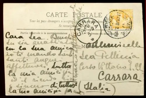 Ägypten Egypt 1905 Photo-Bildpostkarte Folklore nach Italien gelaufen / 12