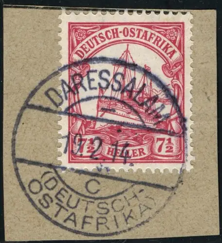 DOA 1906 Briefstück ° Daressalam 19/2/14 Luxus Michel 32 Kaiseryacht / 283