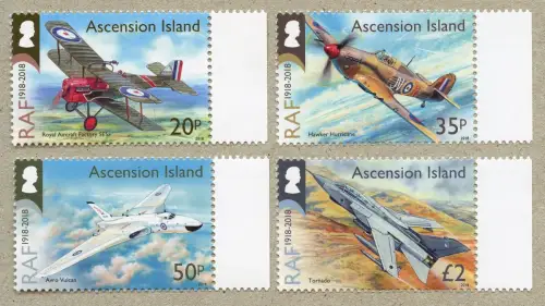 Ascension 2018 Royal Air Force RAF Flugzeuge Luftwaffe Militär 1346-1349 MNH