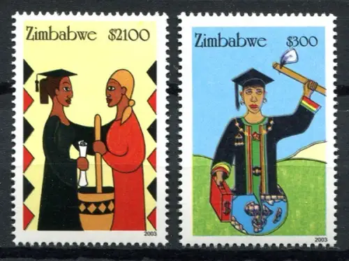 Zimbabwe Simbabwe 2003 Frauenrechte Women`s Rights 766-767 Postfrisch MNH