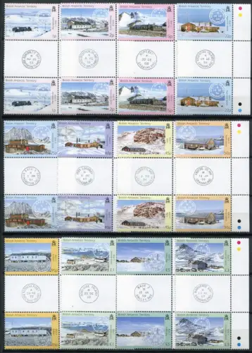 BAT Britische Antarktis 2003 Forschungsstationen Stationen Stegpaare 357-368 MNH
