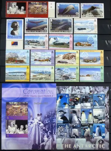 Britische Antarktis BAT Antarctic 2003 Jahrgang Komplett 348-380 Year Set MNH