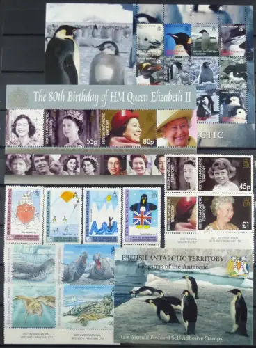 Britische Antarktis BAT Antarctic 2006 Jahrgang Komplett 412-449 Year Set MNH