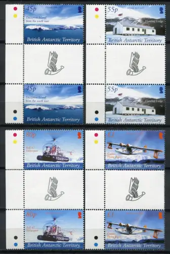 BAT Britische Antarktis 2005 FIDASE Expedition Forschung Stegpaare 400-403 MNH