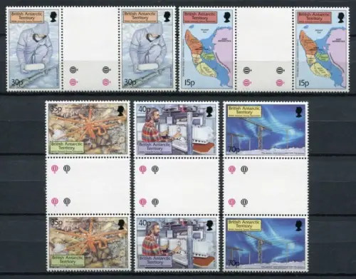 BAT Britische Antarktis 1999 Forschungsarbeiten Wissenschaft 293-297 Stege MNH