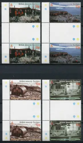 Britische Antarktis BAT 2001 Port Lockroy Zwischenstegpaare 315-318 MNH