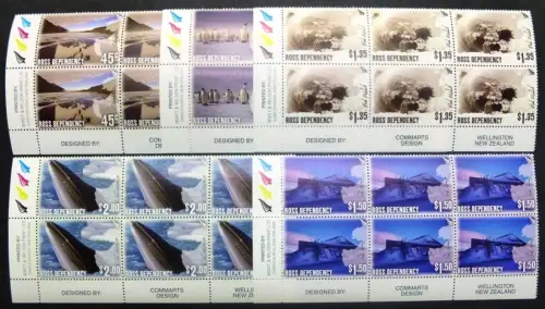 Ross Dependency 2005 Through the Lens Wal Pinguine 6er-Blocks Eckrand 94-98 MNH