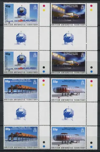 Brit. Antarktis BAT Antarctic 2005 Station Halley VI Stegpaare 404-407 MNH