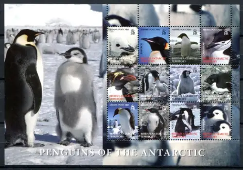 Brit. Antarktis 2006 Pinguine Penguins II Vögel Birds Antarctic 422-433 MNH