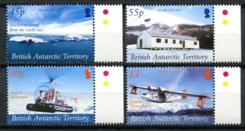 BAT Britische Antarktis 2005 Expedition Forschung Flugzeug FIDASE 400-403 MNH
