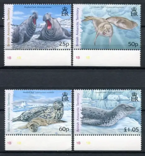 Brit. Antarktis BAT Antarktis 2006 Robben Seals Tiere 446-449 Postfrisch MNH