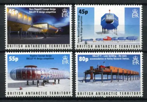 BAT Britische Antarktis 2005 Station Halley VI Forschungsstationen 404-407 MNH