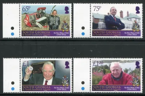 Südgeorgien 2013 Sir Rex Hunt Politik Politiker Politics MNH