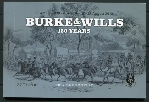 Australien Australia 2010 Burke & Wills Ungezähnt Imperf Markenheft 465 B RAR