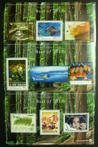 Neuseeland New Zealand 2013 Best of Blocks 327-329 Seilbahn Weihnachten Honig