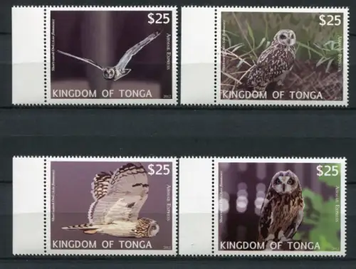 Tonga 2012 Eulen Owls Vögel Birds 1793-1796 Postfrisch MNH