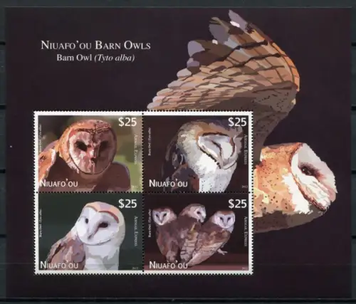 Niuafo'ou 2012 Eulen Owls Vögel Birds Block 44 Postfrisch MNH